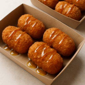 Croquetas de sobrasada y miel