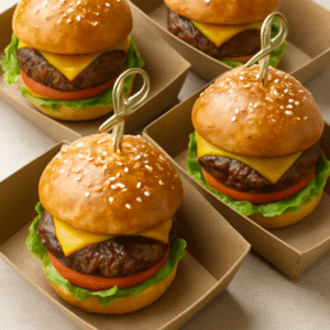 Mini hamburguesas gourmet